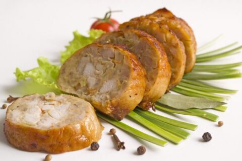 Homemade Chicken and Pearl Barley Sausage
