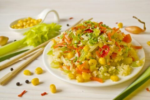 Beijing-Style Rice with Vegetables