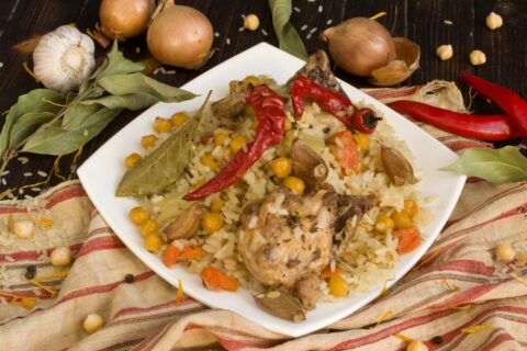 Plov — Hearty Chicken and Chickpea Rice