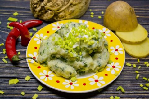 Gnocchi with Celery, Spinach, and Potato