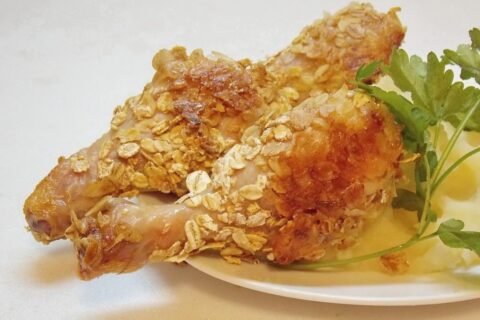 Cereal-Crusted Chicken Drumsticks