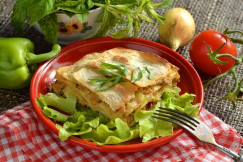 Homemade Lasagna with Pork