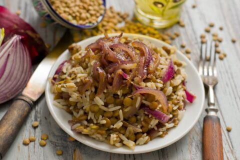 Mujadara — Lentils and Rice