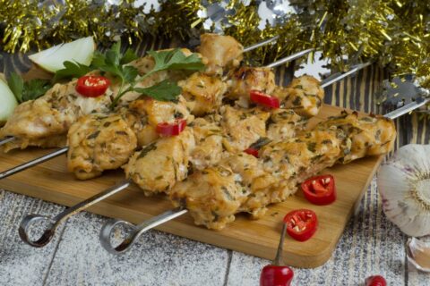Shashlik — Oven-Baked Chicken Skewers