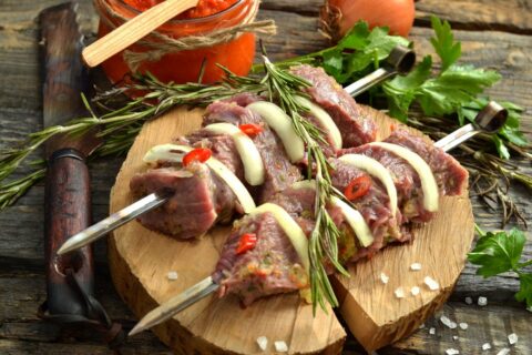 Juicy Beef Shashlik — Tender Beef Skewers