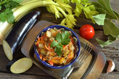 Ajapsandali — Georgian Vegetable Stew
