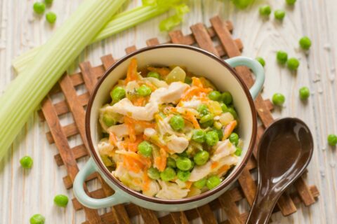 Chicken Fricassee with Peas — A French-Style Vegetable Stew
