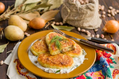 Potato Cutlets with Mushroom Filling
