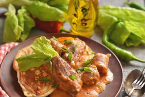 Machanka po-krestyanski — Rustic Pork Stew with Sausages and Ribs
