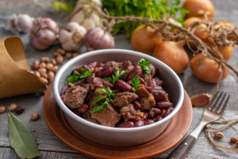 Spicy Bean and Red Wine Stew for a Sunday Dinner
