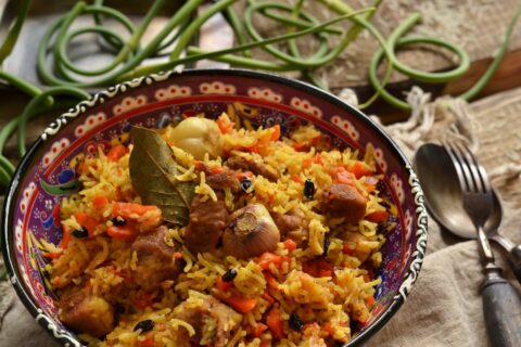 Pork Plov — Delicious Stovetop Pilaf in a Dutch Oven
