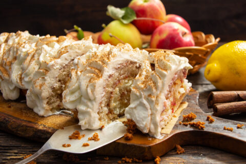 Lemon and Apple Sponge Roll