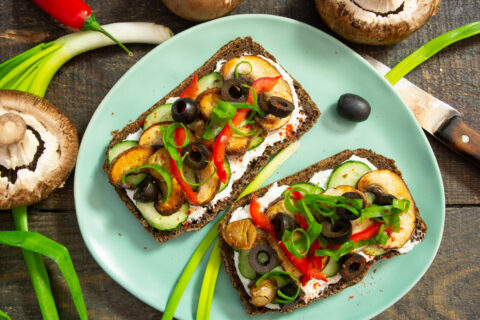 Mushroom Sandwiches for Breakfast
