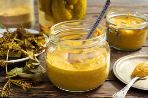 Homemade Mustard with Pickle Brine