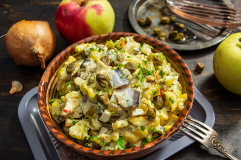 Potato Salad with Baltic Herring