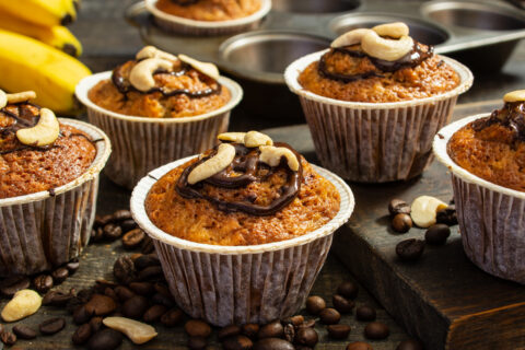 Coffee Banana Muffins
