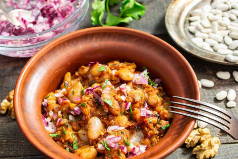 Lobio iz Beloy Fasoli — Georgian White Bean Stew