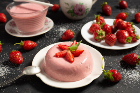 Strawberry Panna Cotta