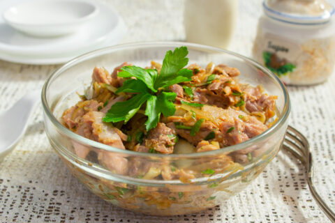 Turkey Salad with Pickled Onions