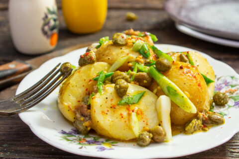 New Potato Salad with Anchovies and Capers