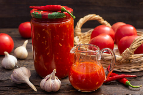 Tomato Sauce with Chili and Garlic — No Salt, Sugar, or Vinegar