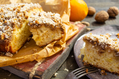 Orange Cake with Nuts