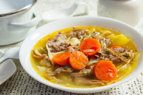 Grandma’s Soup with Meat and Pasta