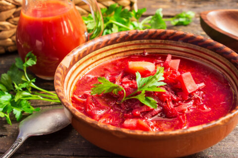 Borscht with Tomato Juice — A Vibrant Twist on Classic Beet Soup