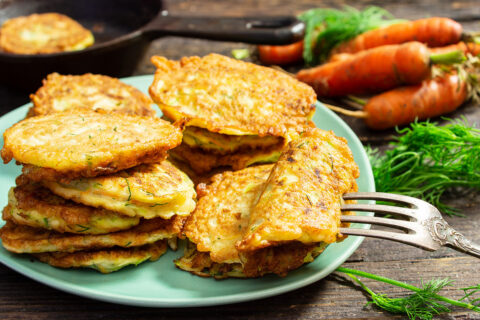 Zucchini and Carrot Draniki — Savory Vegetable Fritters