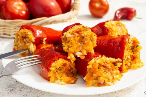 Stuffed Peppers — The Simplest Meatless Recipe