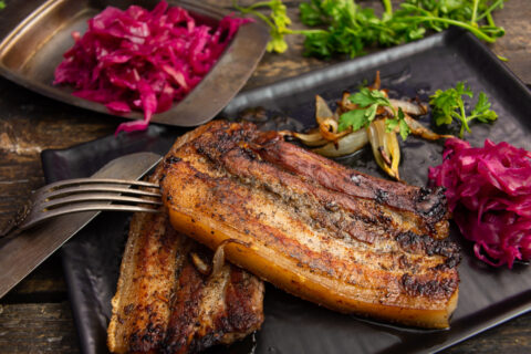 Fried Pork Belly in Honey Sauce