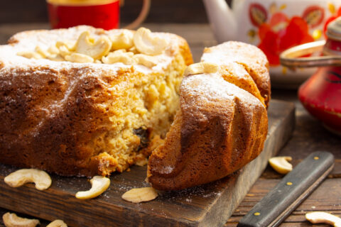 Condensed Milk Cake with Nuts