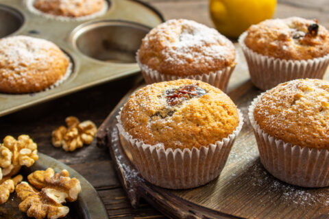 Walnut and Date Muffins