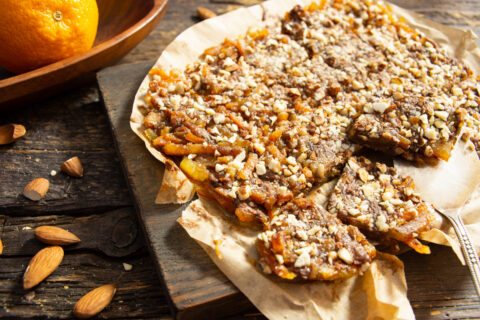 Candied Orange Peel Chocolates with Nuts