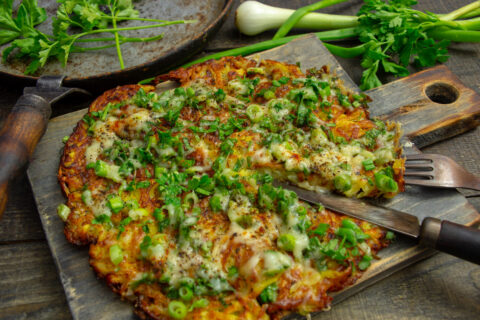 Korolevskiy Dranik — Royal Potato Pancake with Cheese and Herbs