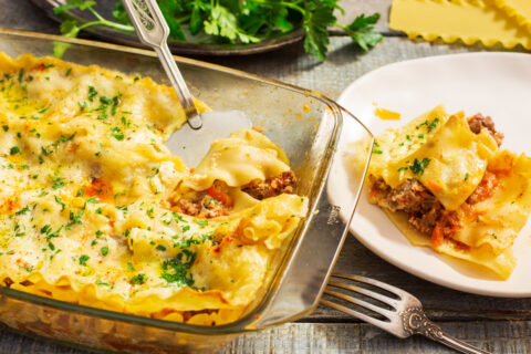 Lasagna with Bolognese Sauce