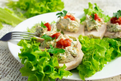 Light Chicken Breast Appetizer