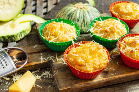 Mini Zapekanki — Zucchini and Cheese Casseroles