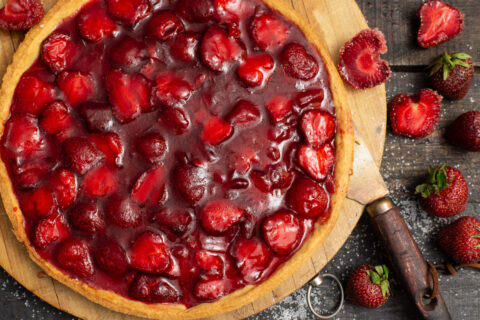 Strawberry Pie with Shortcrust Pastry