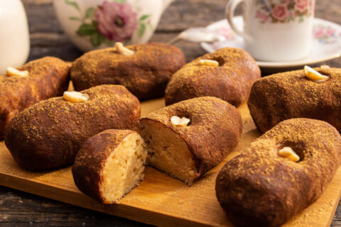 Pirozhnoe Kartoshka — Boozy Chocolate Potato Cakes with Whiskey and Honey