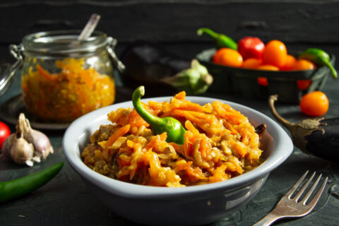 Roasted Eggplant and Vegetable Ragout for Winter