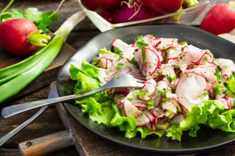 Radish and Herb Salad with Olive Oil