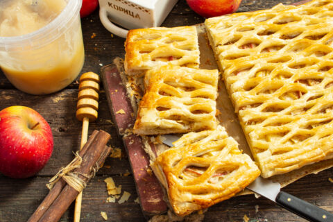 Apple and Honey Puff Pastry Pie