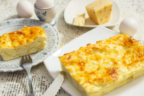 Zapekanka with Cheese and Lavash — Savory Lavash Casserole