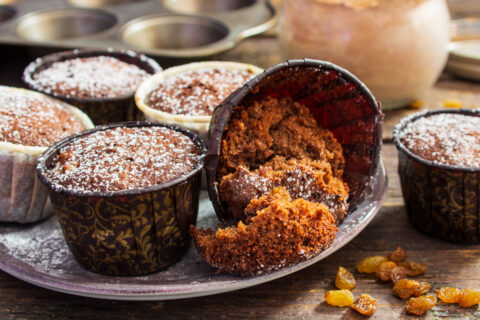 Gluten-Free Chocolate Cupcakes with Prunes