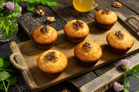 Whole Wheat Lemon Muffins
