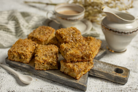 Walnut and Coconut Cake Bars