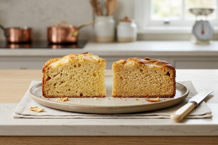 Effect of Baking Soda on Crumb Structure Side by side comparison of a light fluffy cake and a dense dark cake showing excess baking soda effects