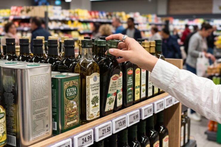 Supermarket Olive Oil Selection