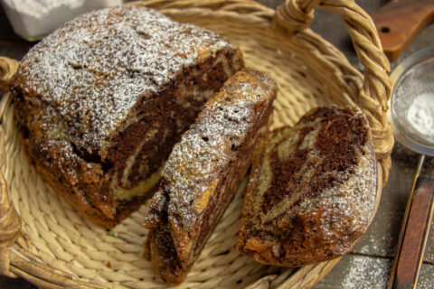 Zebra Cake with Poppy Seeds
